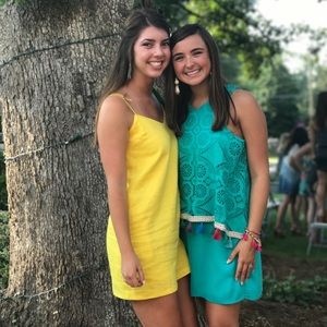 Judith March colorful dress